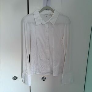 Calvin Klein White Collared Button Shirt